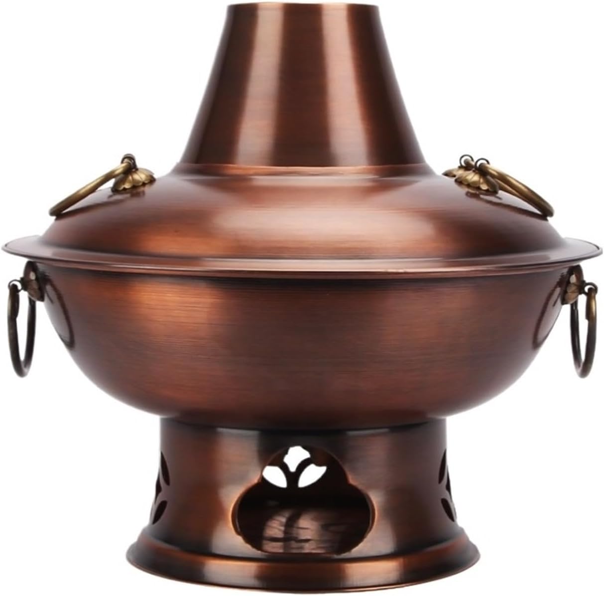 Olla Hot Pot Tradicional China de Cobre 32 cm