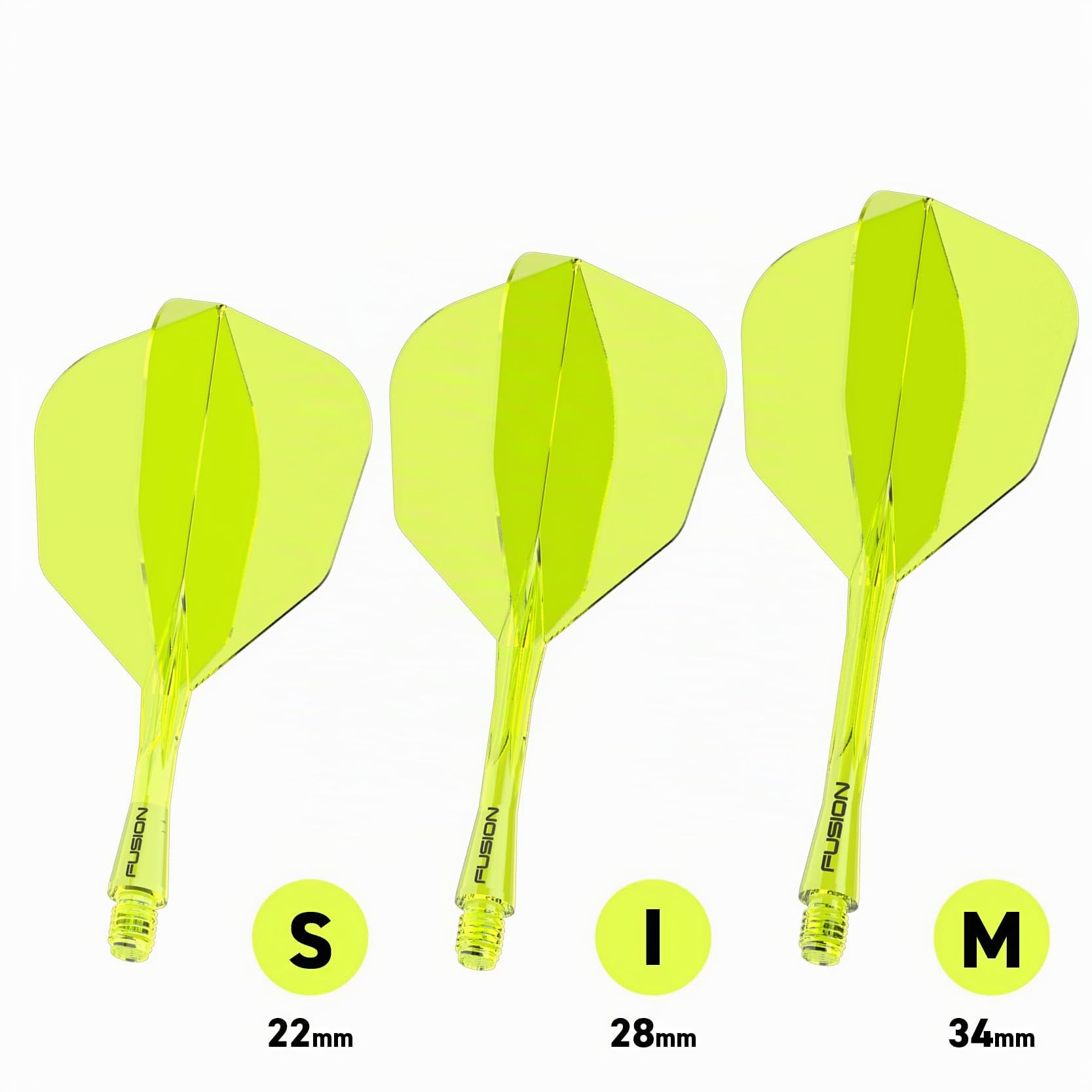WINMAU Darts Fusion Système intégré vol arbre No6 Forme Design Court intermédiaire Moyen