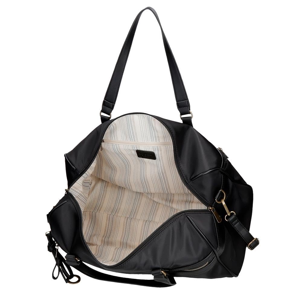 Pepe Jeans Morgan, zaini casual, borse da viaggio, in similpelle beige e nera da donna, di Joumma Bags