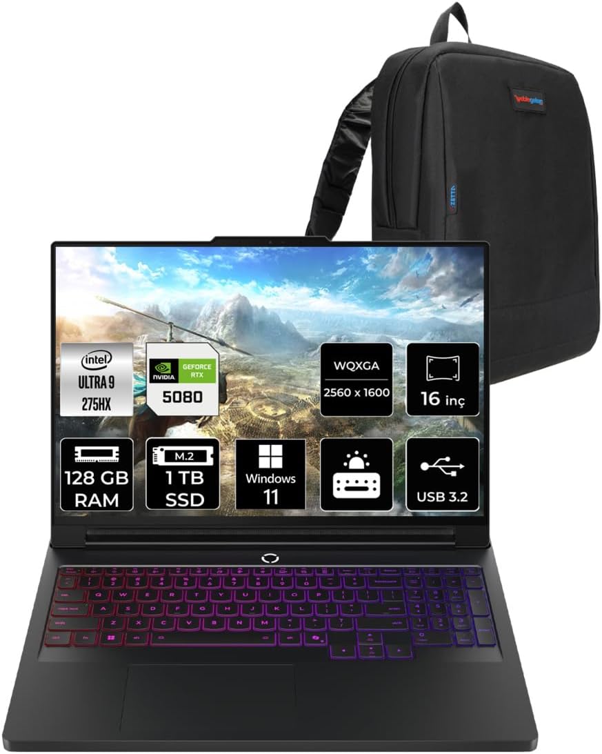 LENOVO Legion Pro 7 Ultra9 275Hx 128Gb 1Tb Ssd Rtx5070Ti/12Gb 175W 240Hz Wqxga Oled 16"…