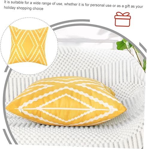 Miniatura 4 de Homoyoyo 2pcs Outdoor Waterproof Pillowcase Geometric Throw Pillow Cover Geometric Pillow Cover Throw Pillows Cover Pillow Covers Green Home Decor