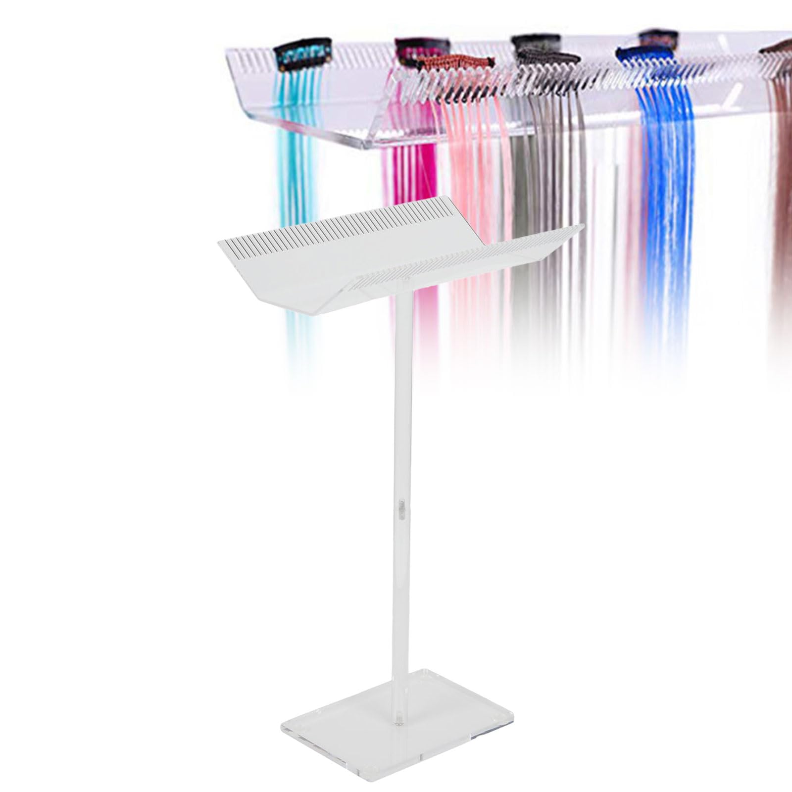 Photo 1 of Zetiling Acrylic Hair Extension Holder - Transparent, Double-Sided