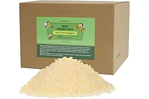 5LB All Natural Cosmetic Beeswax Triple Filtered Beeswax Honeybee Pellets