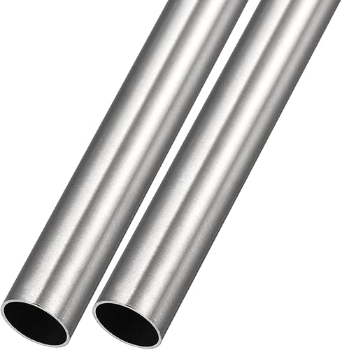 METALLIXITY Tubo de acero inoxidable 304 (0.551 in de diámetro exterior x 0.020 in de pared T x 11.811 in de largo), 2 piezas, tubo recto - para
