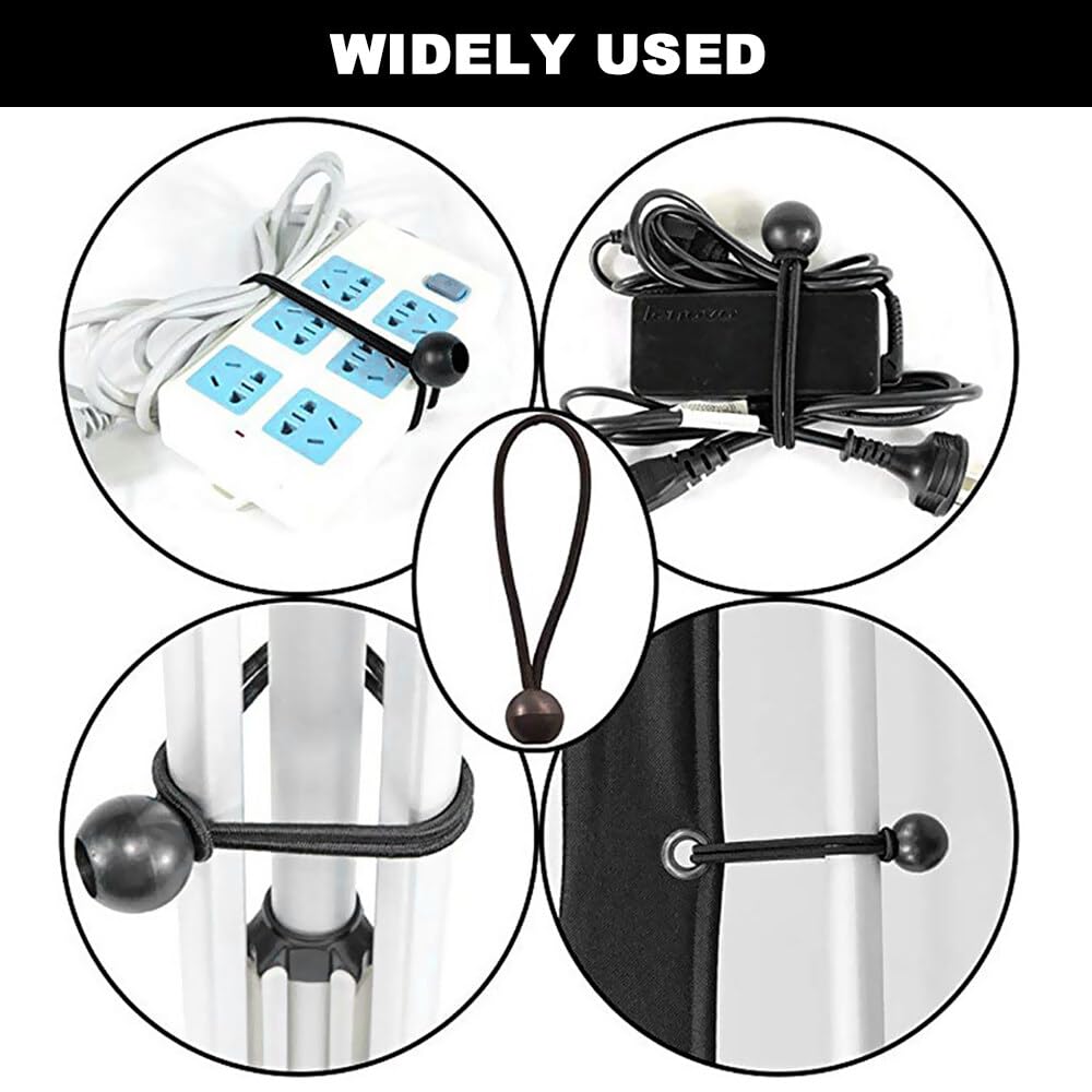 Planenclips, Planenspanner, 12 Stück Einstellbare Zelt Tarps Clip, 12 Stück Bungee Ball Schnüre, Wiederverwendbare Tarp Klammern mit 1 Aufbewahrungstasche (Schwarz), AM02874411SU