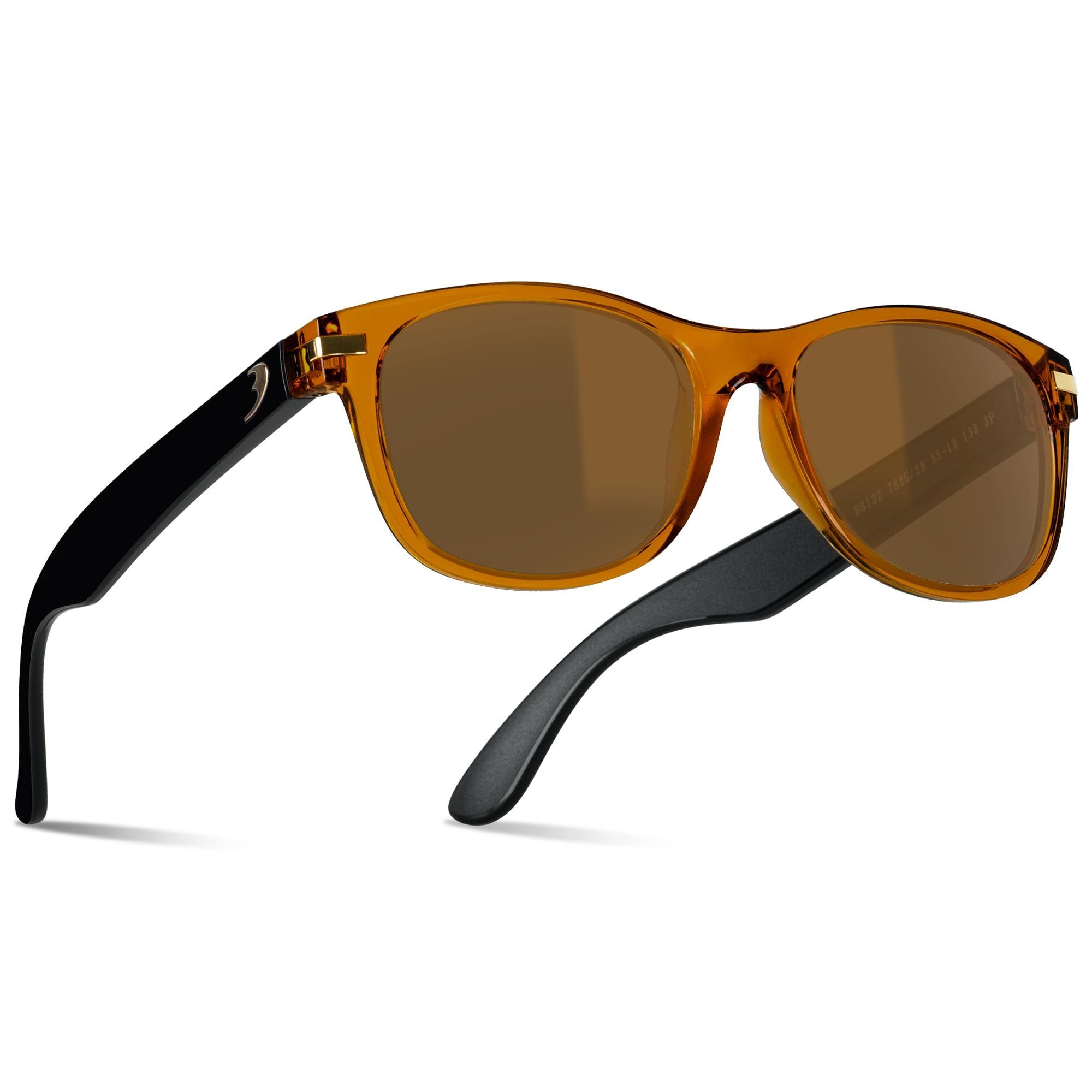 Bnus italy made classic sunglasses corning real glass lens w. polarized option