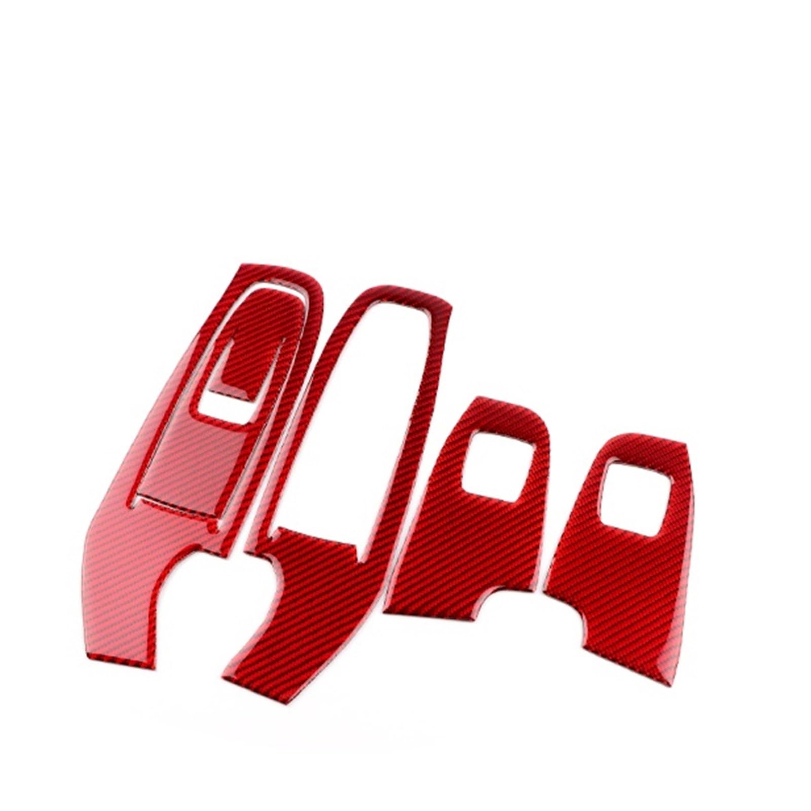 Car Trim Interior for Subaru for Crosstrek for Impreza 2024 Car Door Window Button Frame LHD RHD Interior Accessories Interior Mouldings(Right Hand Drive Red)