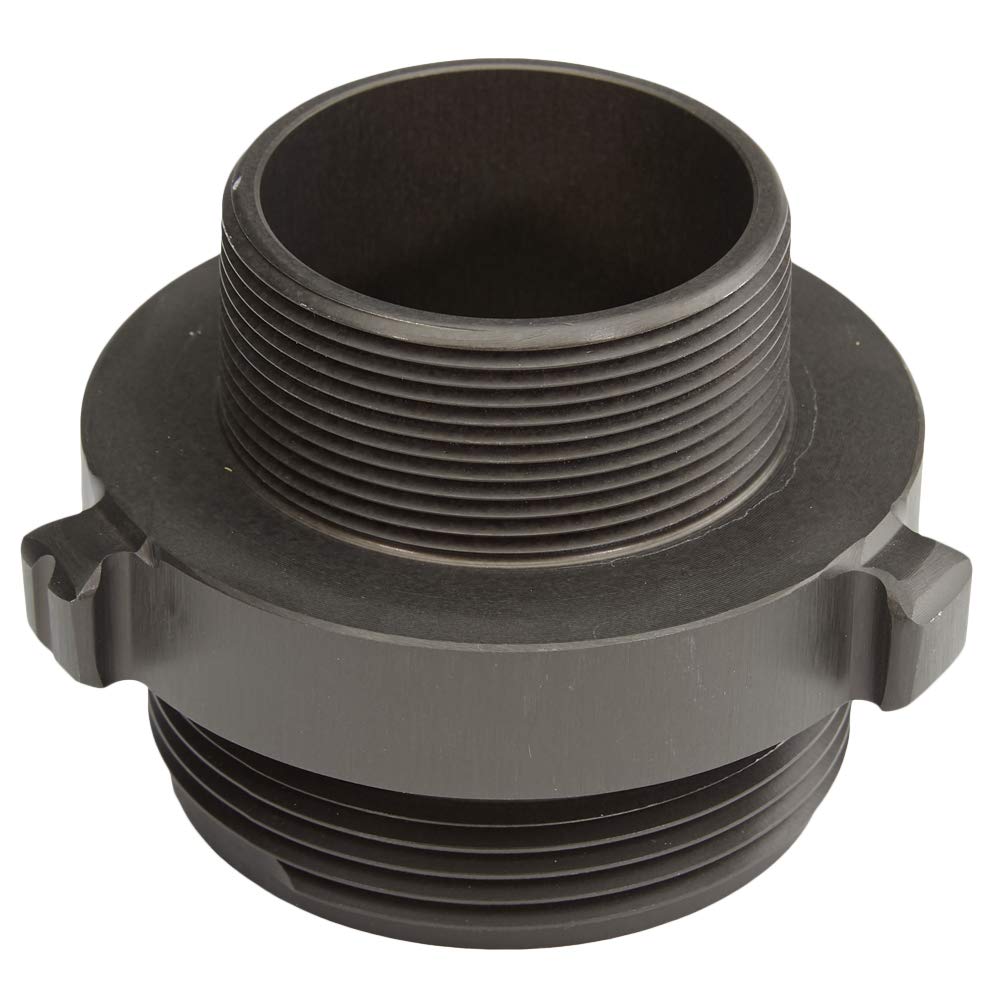 Aluminum 2" NPT to 1 1/2" NH Double Male Fire Hose Adapter