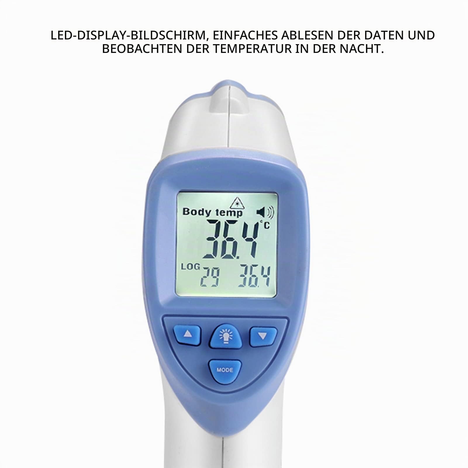 Hundethermometer,Digitales Haustierthermometer Mit Led Anzeige Hohe Genauigkeit VeterinäR Infrarot Thermometer, Viehbedarf, Haustier Thermometer 32 Temperaturdatensätze FüR Hunde FüR Schwein, Schaf