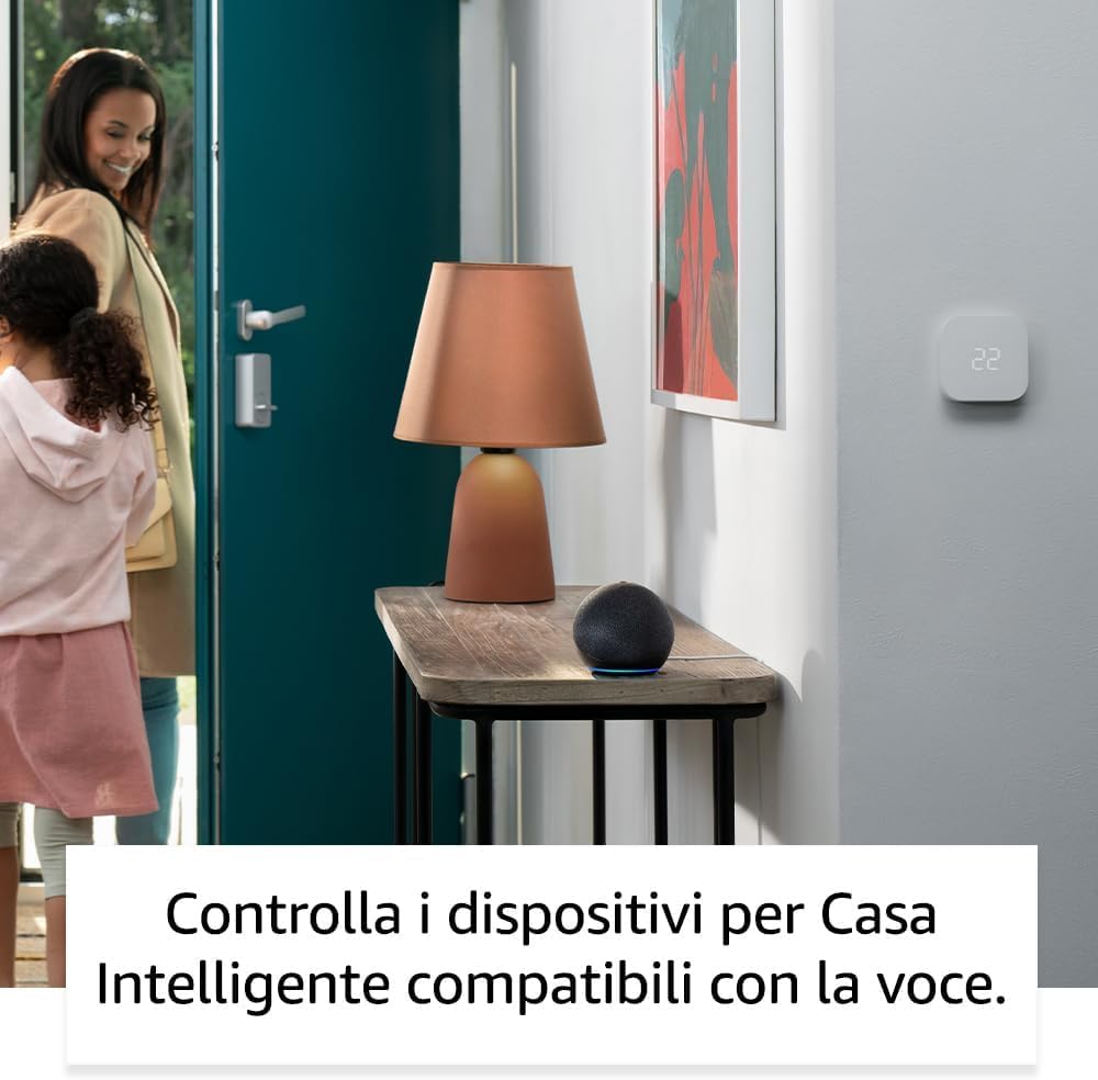 Echo Dot (5ª generazione) | Blu notte + OSRAM SMART+ Presa intelligente con Matter, compatibile con Alexa - Kit di base per Casa Intelligente