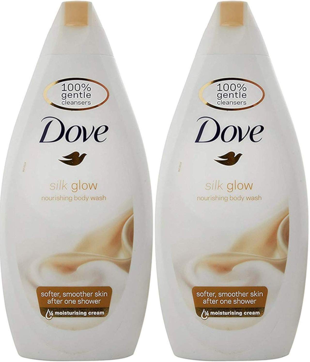 Dove Silk Body Wash - 500 ml (Pack of 2)