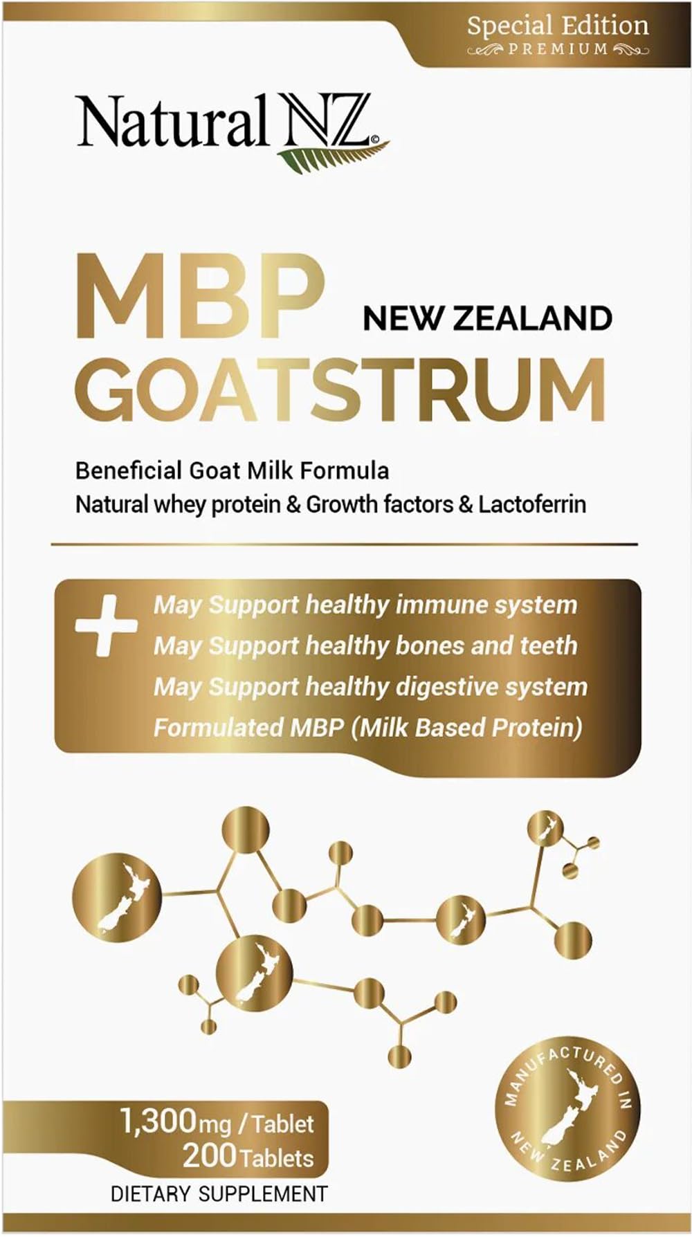 Natural NZ MBP New Zealand Goatstrum 200 Tablets (1)