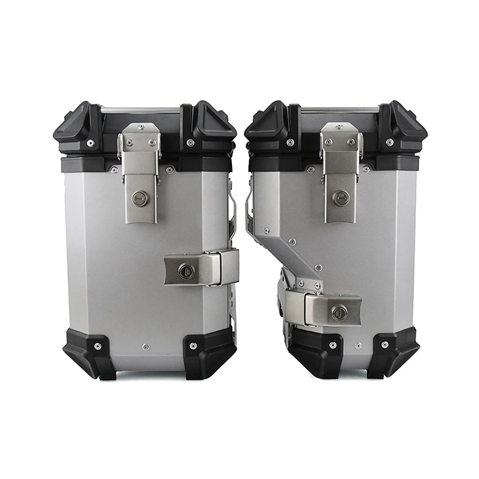 Bolsa de Moto Caja Lateral De Aluminio para Motocicleta De 35L/38L Universal para Sillín De Motocicleta Lateral Derecho Oculta Guardar Equipaje Mochila para Motocicleta(35L Black (1 Pair))
