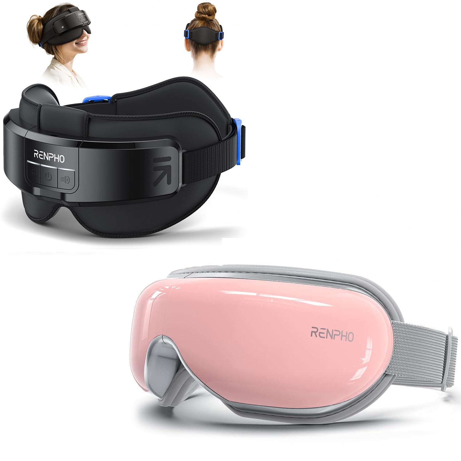 RENPHO Heated Head Eye Massager Voice Controlled Eye Massager