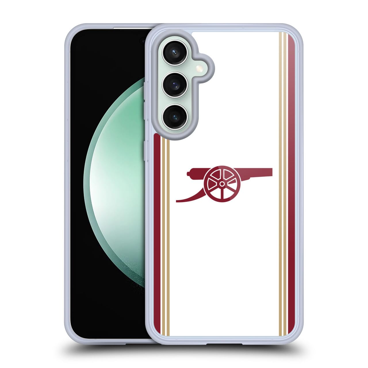 Head Case Designs Officially Licensed Arsenal FC Third 2025/26 Kit Gel Case [Military Grade Protection] Compatible With Samsung Galaxy S23 FE 5G — image 1