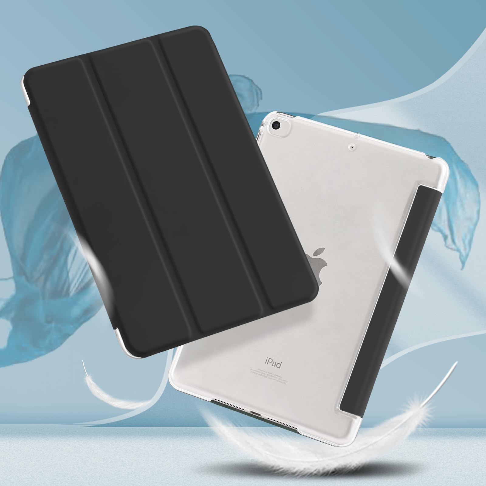 ProCase Étui Intelligent Pour IPad Mini 7 A17 Pro 2024/Mini 6 2021 8,3", Coque Arrière Rigide Pour IPad Mini 8,3" 7ème Génération A2995/A2996/A2993/6e Génération A2567 A2568 A2569 – Bleu Ciel