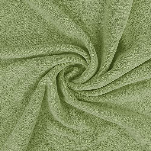 Utopia Towels Bundle Of 10 Bath Sheets & Viscose Towel Set - 2 Pack 600 Gsm Jumbo Bath Sheets - Set Of 8 Bath Linen Viscose Towels - Highly Absorbent Luxury Towels (Sage Green) #TOP3