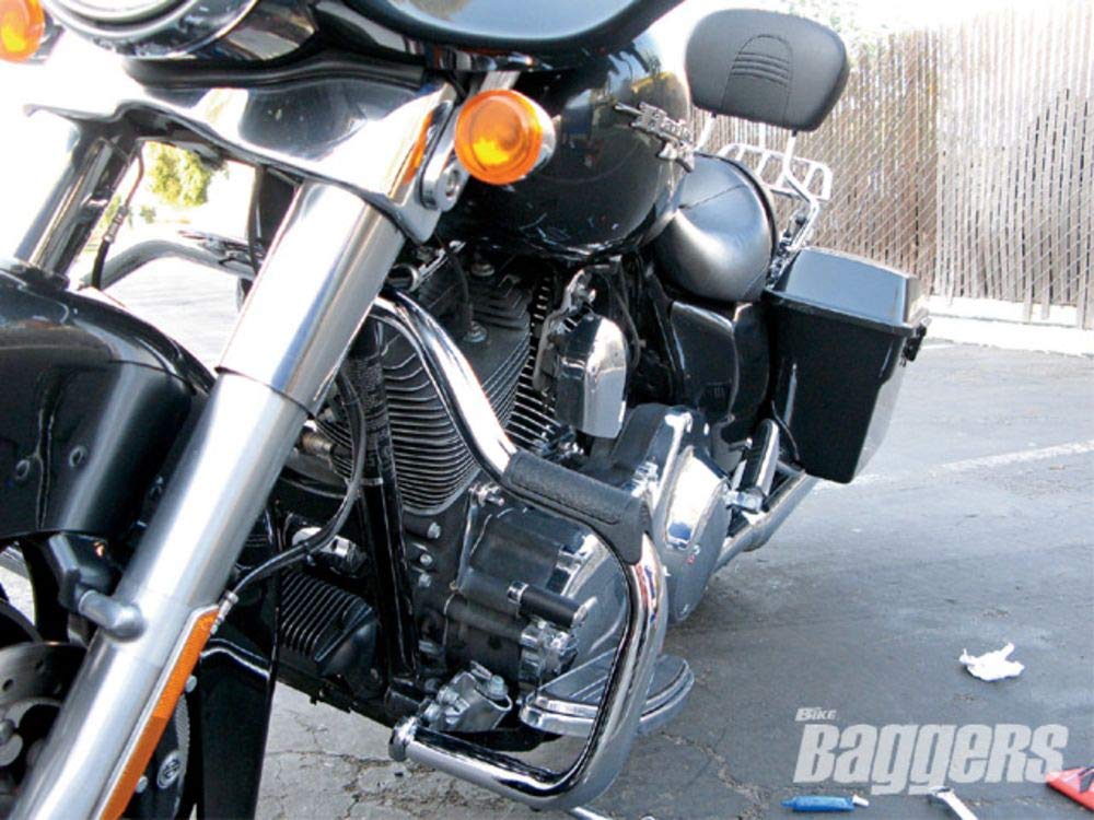 Buy HARLEY DAVIDSON CHROME MUSTACHE ENGINE GUARD HIGHWAY BAR CRASH BARS