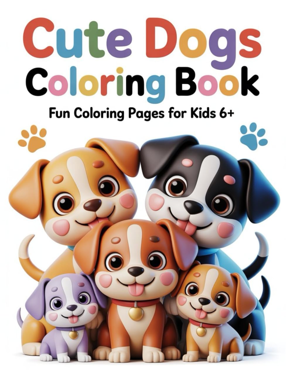 Dog Breeds Coloring Book for Kids: Cute and Realistic Dogs | Fun Coloring Pages for Children Ages 6–10
