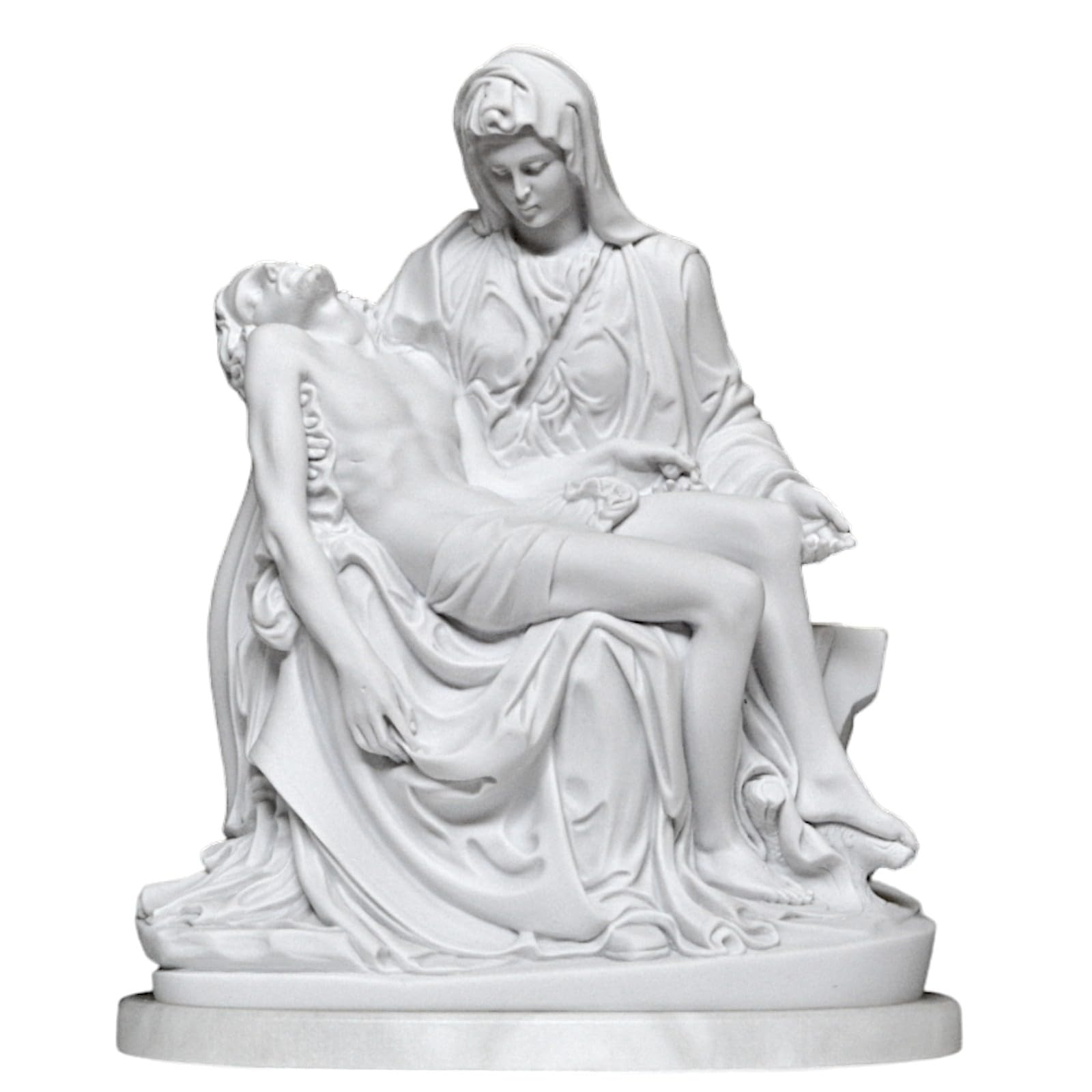 CBAM La Piedad de Miguel Ángel Escultura con base de mármol, varios tamaños, 12 cm