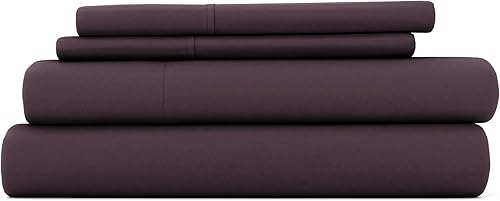Vista 82 de Linen Market Juego de sábanas tamaño matrimonial de microfibra cepillada, 4 piezas, certificado Oeko-TEX, ultra suaves y sin arrugas, sábanas