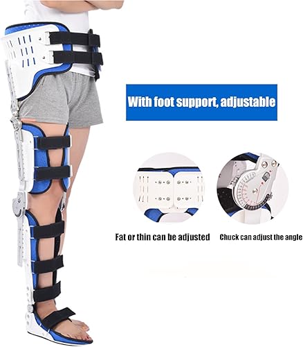 Miniatura 2 de Soporte fijo de rehabilitación, soporte de ortesis de rodilla, tobillo y pie, soporte de pierna completa, exoesqueleto para caminar, muslo