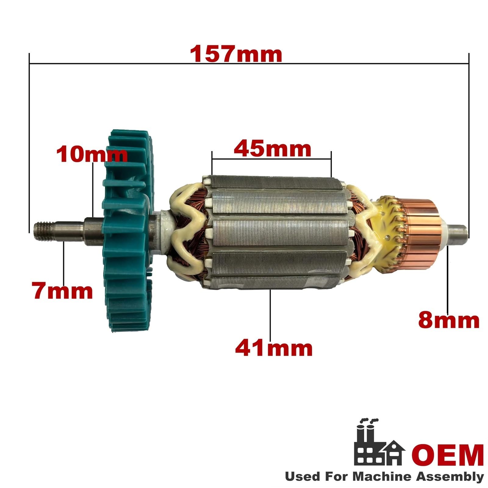 AC 220V 240V GA6020 GA6010 GA5020 GA5010 Rotor de armadura repuestos for amoladora angular amoladora 510110-0(Armature Pro)