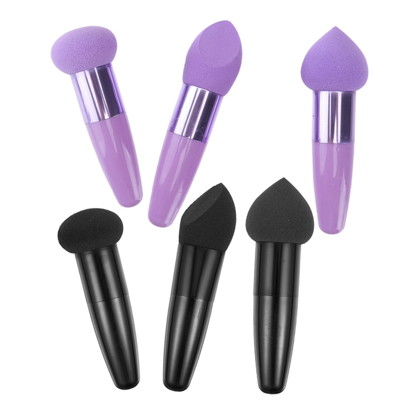 Esponjas de Maquillaje Portátiles Cómodas y Prácticas de Látex Set de 6 en Forma de Lápiz para Aplicar Base y Productos Faciales Ocasión