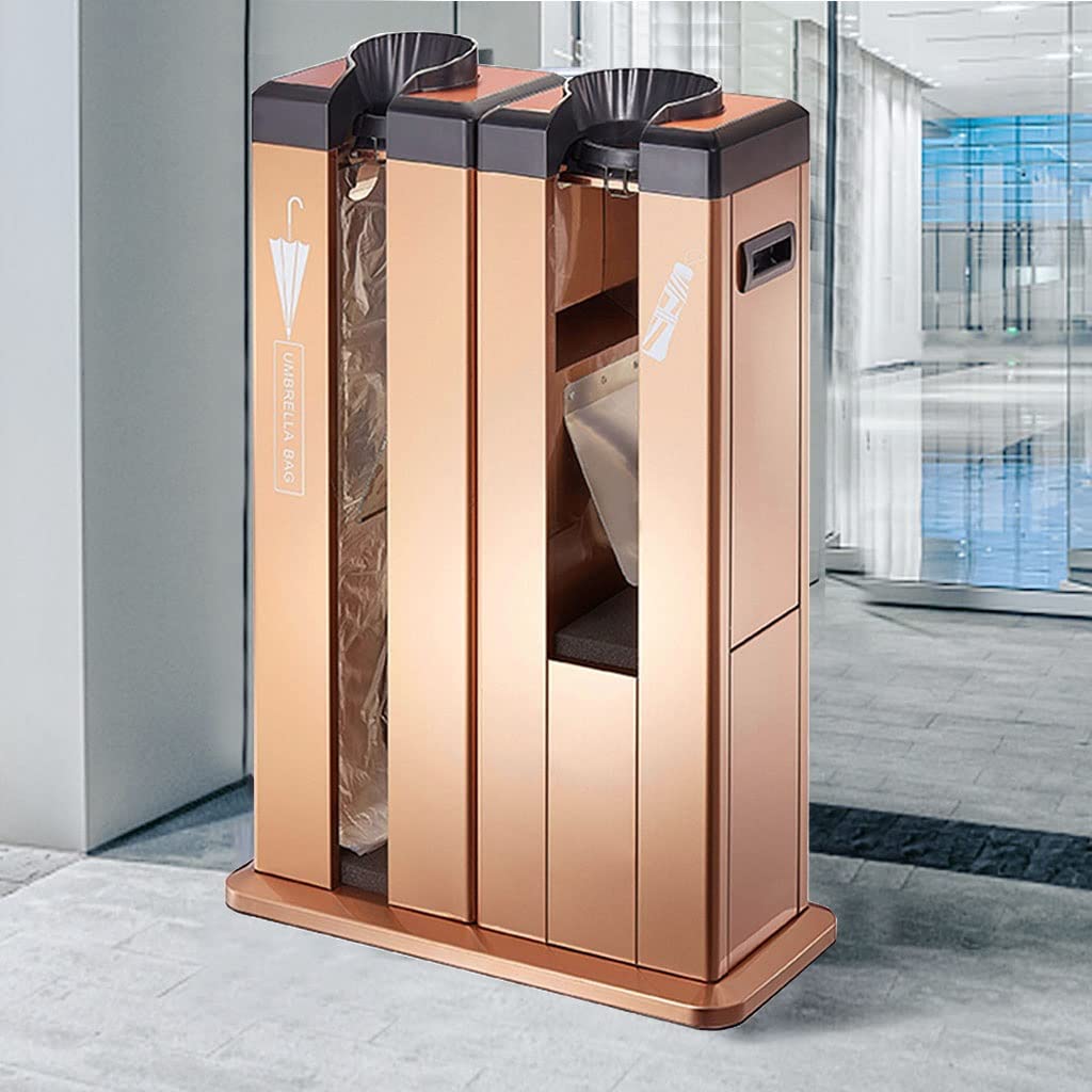 Machine d'emballage Automatique pour parapluies humides avec Support, présentoir métallique pour parapluies Professionnels, idéal pour l'emballage et Le Rangement, incluant 200 Sacs.