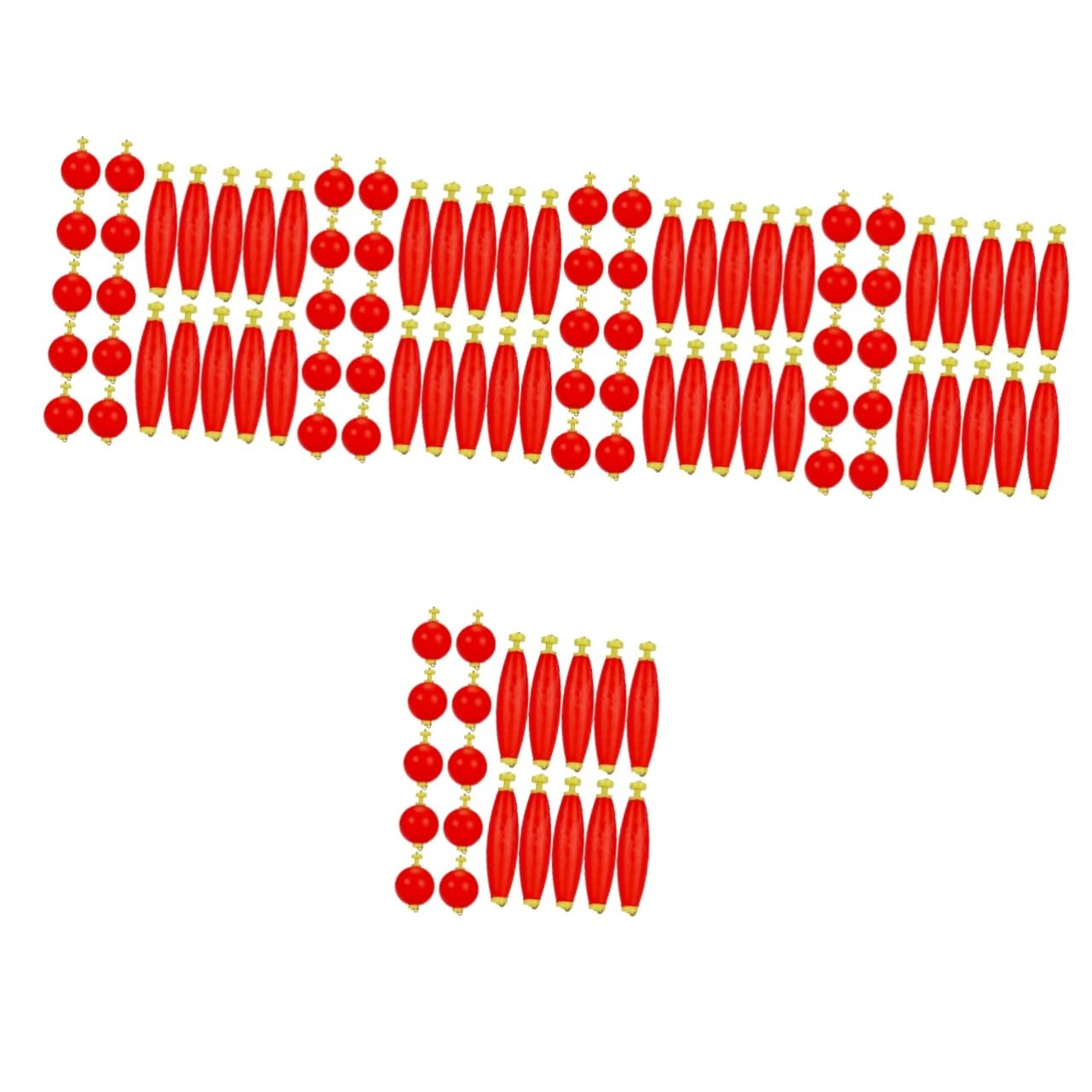 POPETPOP 100 Pièces Flotteur de pêche Outils de pêche matériel de pêche en Mousse Flotter swimbait Fournitures de Poisson Accessoires de pêche Mousse d'éthylène et d'acétate de Vinyle Rouge