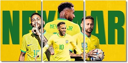 Good Hope Neymar Split Posters Set of 3 9x12 Inch Wall Art for Desk Home Office wall decoration home bedroom living room hall Gift Wall Paintings Stickers wallpaper Hostel Boys Girls.