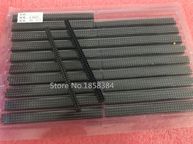 Wiring Connecting Terminals - 40PCS/lot 2.54mm 2X40 Pin Gold-Plated Single Row Straight Female Pin Header ROHS