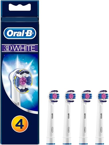 Oral-B EB 18-4 3D White Toothbrush Replacement Head, 4 Piece Set (Packaging may vary)