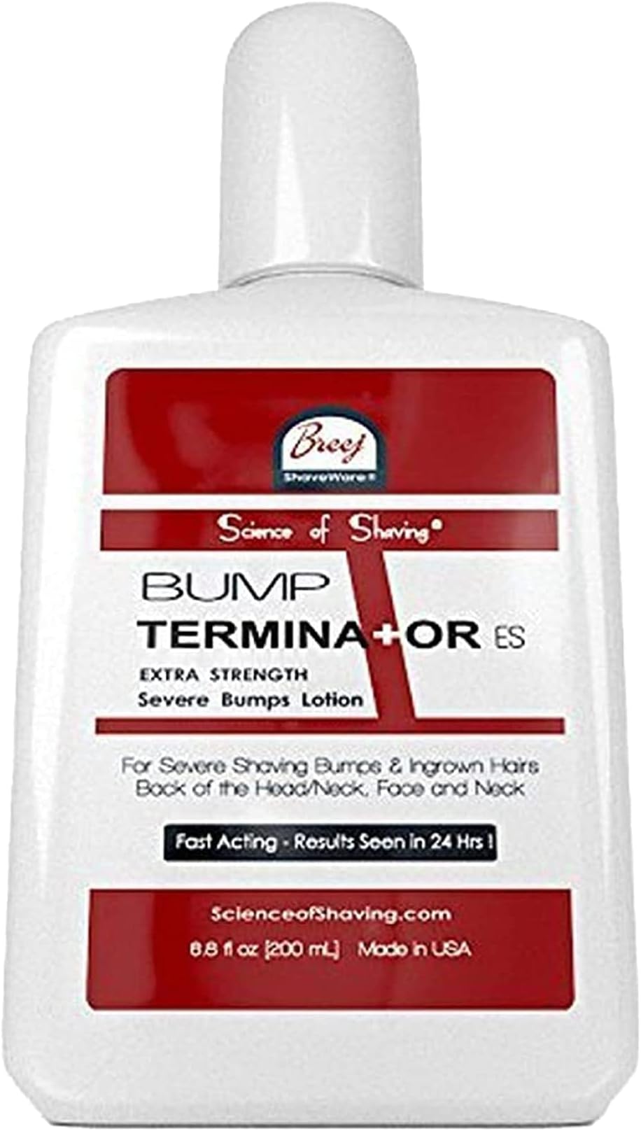 BUMP TERMINATOR Extra Strength Severe Bumps Lotion by Breej, 6.8 fl oz (200 ml)