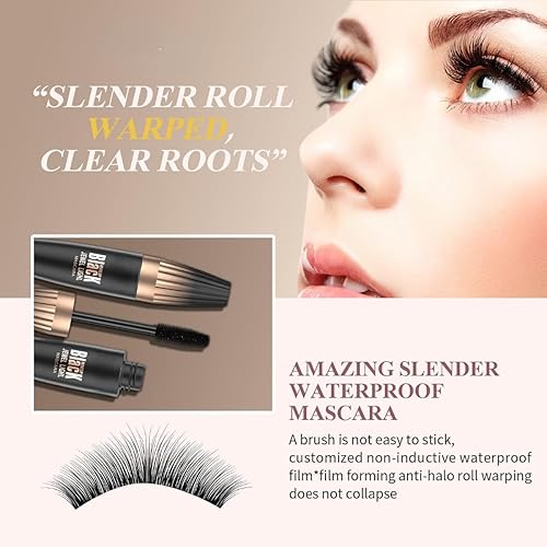 Miniatura 2 de Máscara de pestañas de fibra de seda 4D – My Lashes Natural, extensiones de pestañas líquidas, engrosamiento y alargamiento, impermeable y a prueba