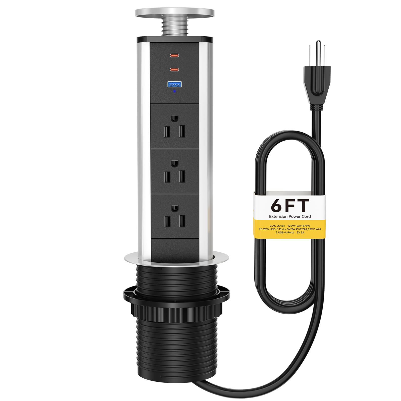 Kungfuking Pop Up Outlet USB-C PD