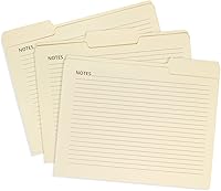 Vista 8 de 25 carpetas Blue Summit Supplies Manilla, 8.5 x 11 pulgadas, tamaño carta, pestaña de corte de 1/3, con notas, ideal para organizar y almacenar