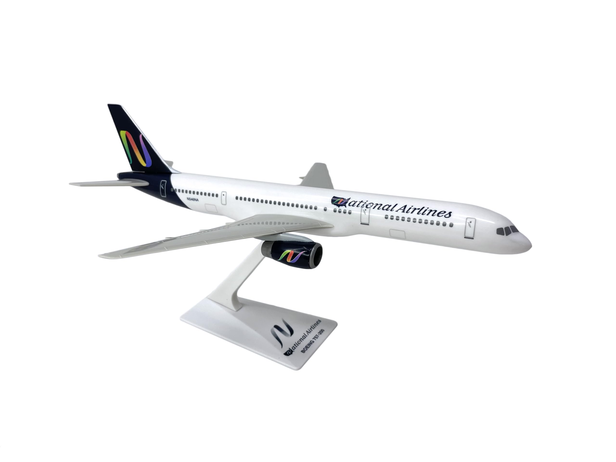 Flight Miniatures National (99-02) 757-200 Airplane Miniature Model Plastic Snap Fit 1:200 Part# ABO-75720H-044