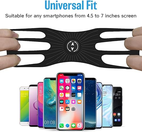 Miniatura 7 de Soporte de teléfono para bicicleta, paquete de 2 soportes universales para teléfono de motocicleta, soporte giratorio de 360°, ajustable, compatible