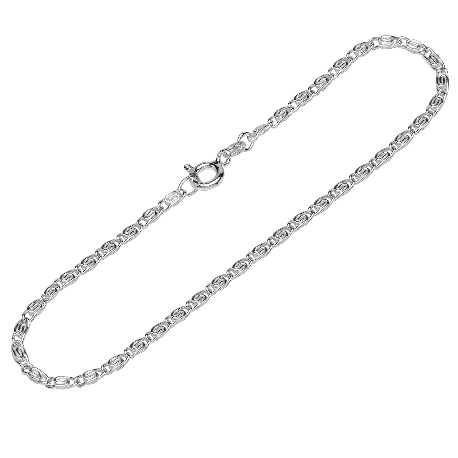 NKlaus - Bracciale Uomo In Argento 925, Catena King 4 Volte Diamantata