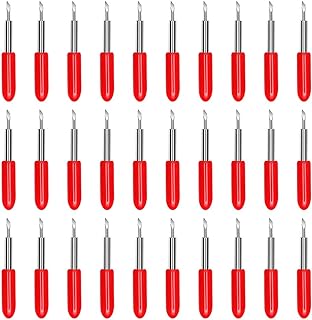 30Pcs Replacement Cutting Blades for Cricut Explore Air/Air 2/Air 3/Maker/Maker 3/Expression, 45 Degree Standard Fine Point Blade for Most Vinyl Fabric Cutting