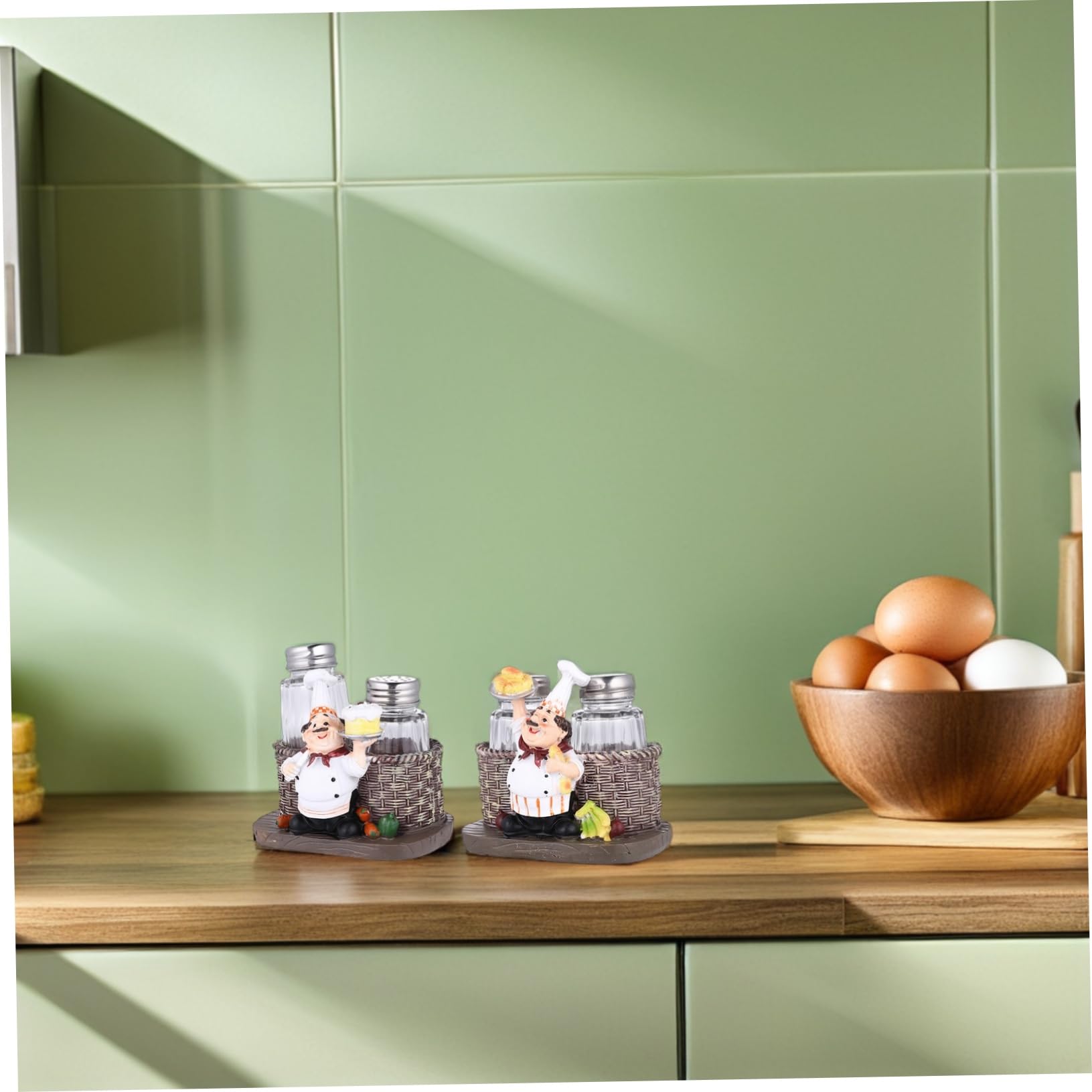 PRETYZOOM 4 Set Organizer Decorativo per Cucina con Contenitori per Condimenti per Appassionati Cucina e Design Unico