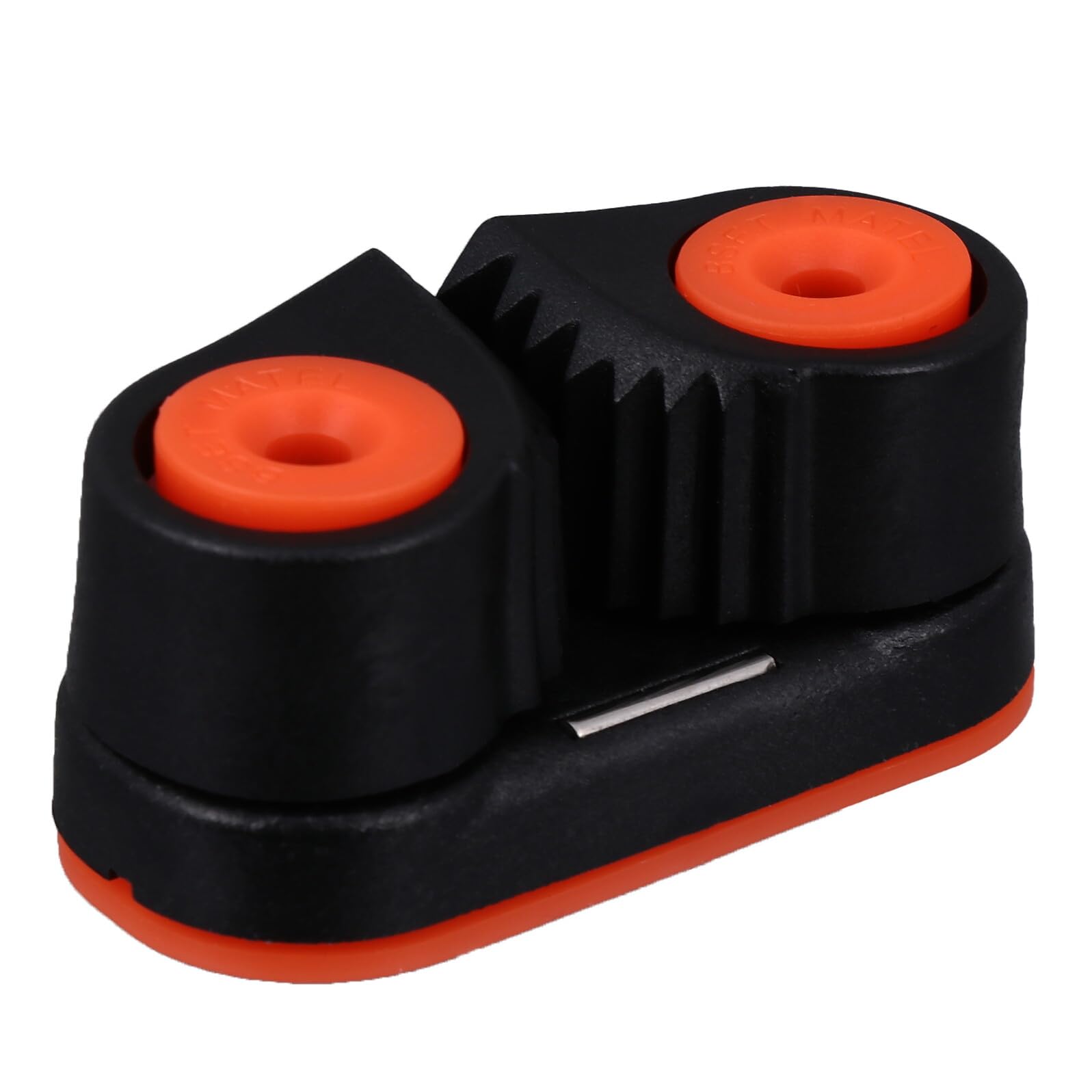 Taquet Coinceur en Nylon Noir Roulement à Billes Double Rangée, Conçu pour Cordes de 3-12 Mm, Résistance à l'usure Maximale pour Canoë, Kayak et Équipements Nautiques