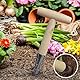 Molyorch Blumenzwiebel Pflanzholz Werkzeuge, mit Kalibrierung und Holzgriff Traditionelle Gartengeräte, für das Pflanzen von Saatgut und Umpflanzen Sämling
