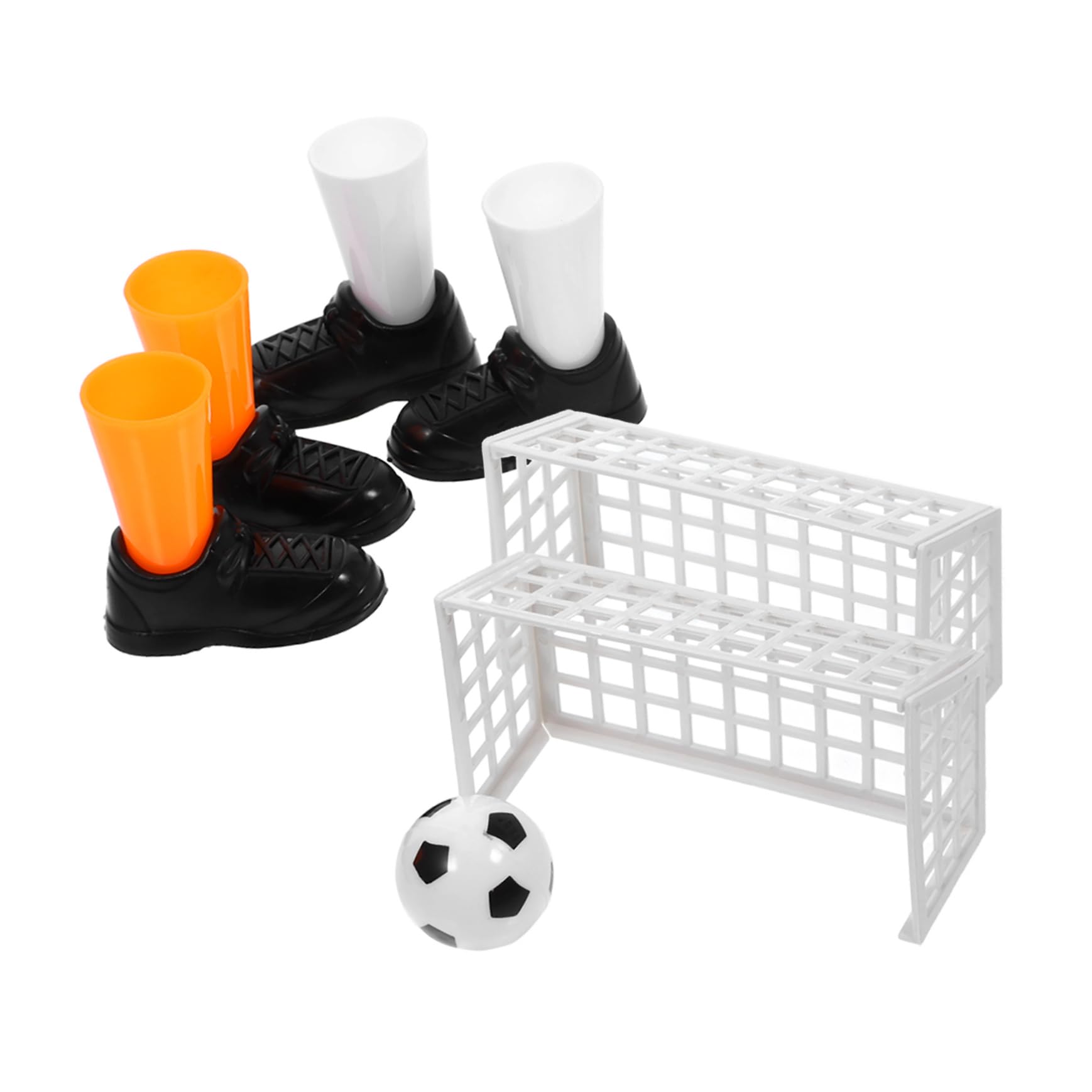 IMIKEYA 3Pcs Mini Desktop Football Game Set Educational Sports for Enhances Creativity and Hand Flexibility Fun Table Football Game for Indoor Play and Group Activities