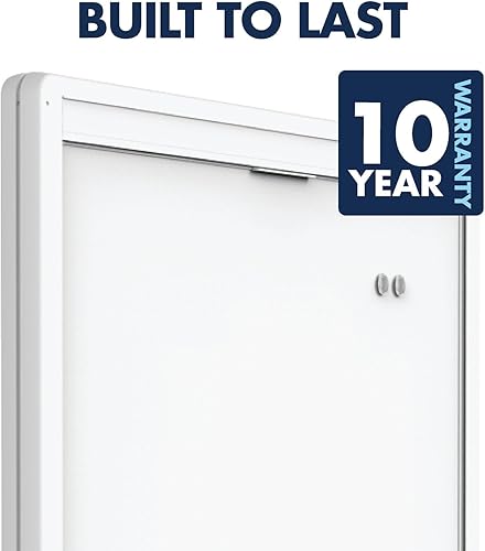 Miniatura 8 de Quartet Caballete de borrado en seco, magnético, 40 x 68 pulgadas, movimiento de doble pista, móvil, marco de aluminio (ECM4068DT)