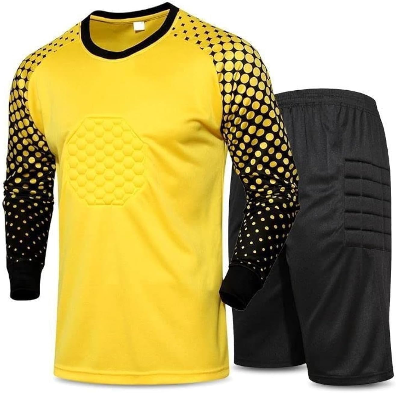 Professional Goalie Football Jersey and Shorts with Sponge Protection for Youth and Adults