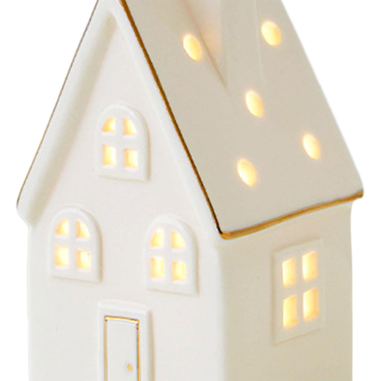 Figura Decorativa Navideña Iluminada con LED para La Celebración de Navidad, 6.5 Cm X 6.2 Cm X 12.5 Cm, Individual