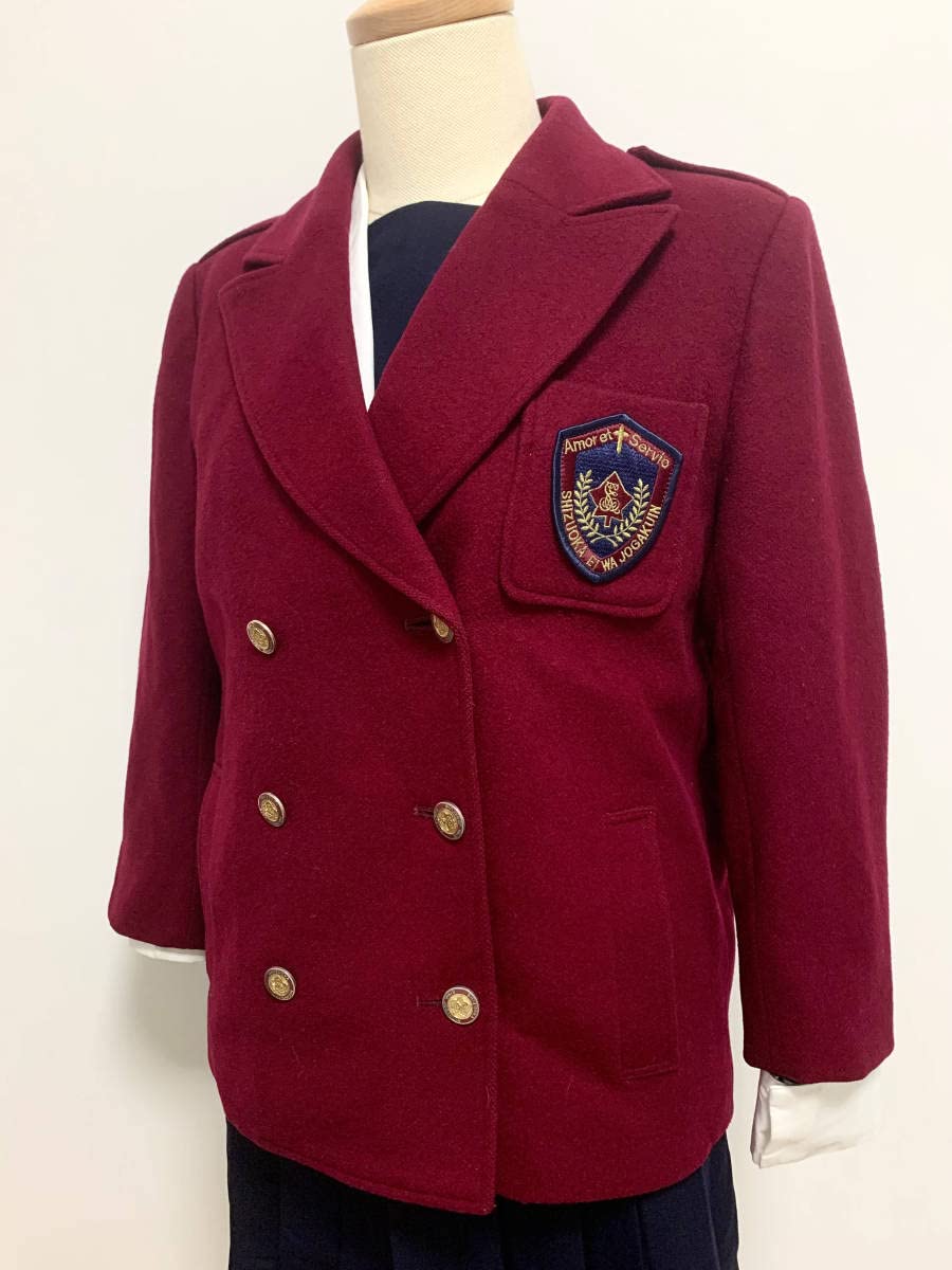 Amazon.co.jp: 静岡県 英和女学院 レア 指定冬コート えんじ色 