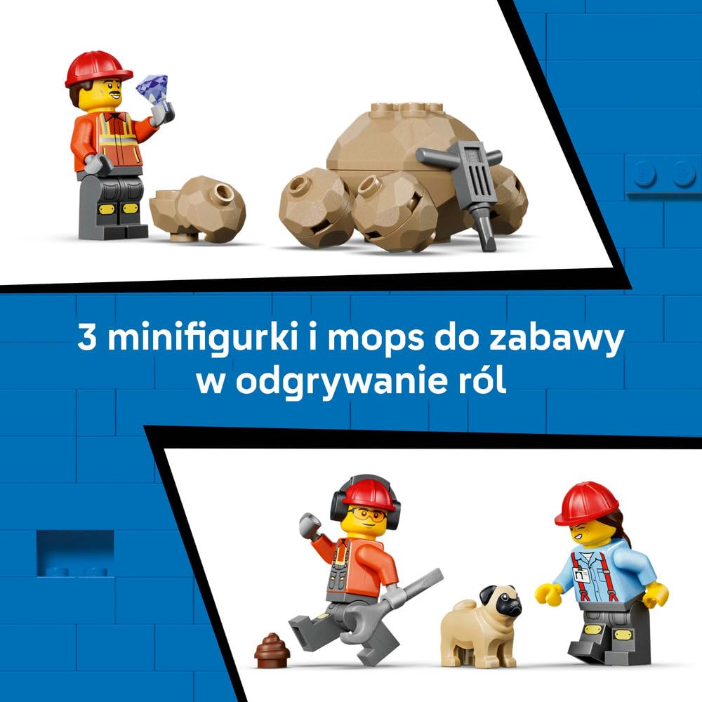 LEGO City Wywrotka i ładowarka czołowa 60494 | Maszyny budowlane dla dzieci, zestaw klocków konstrukcyjnych, prezent dla chłopca i dziewczynki, dla 8-latka, 1132 elementy